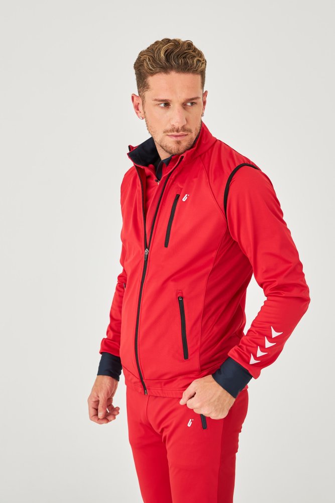 Жилет лыжный BIVIUM Пик мужск. (M(182), 500 красный)