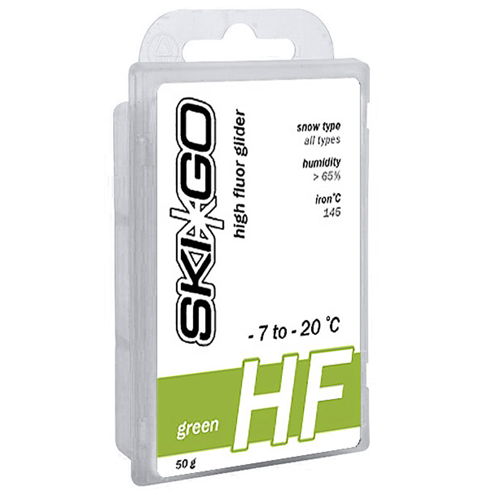 Парафин SkiGo HF Green любой тип снега -7 -20 45 г