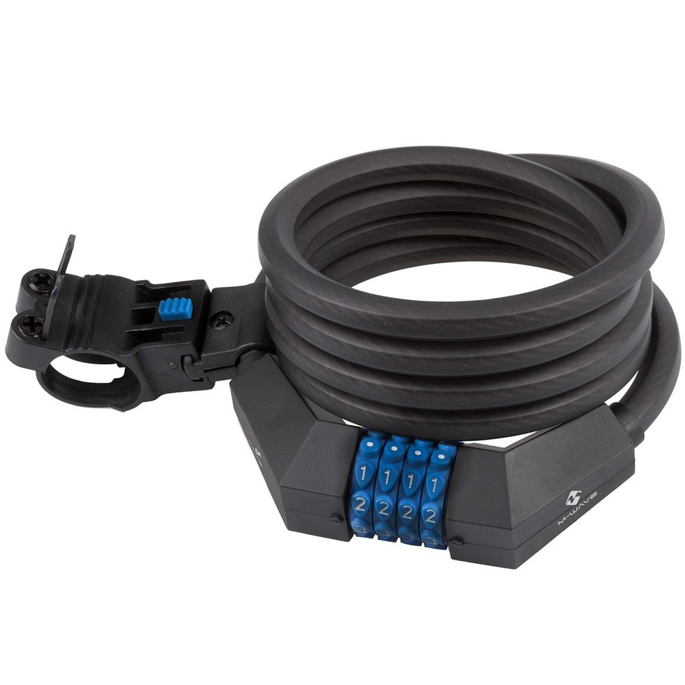 Замок вело M-Wave 1800х12mm кодовый 4 цифры