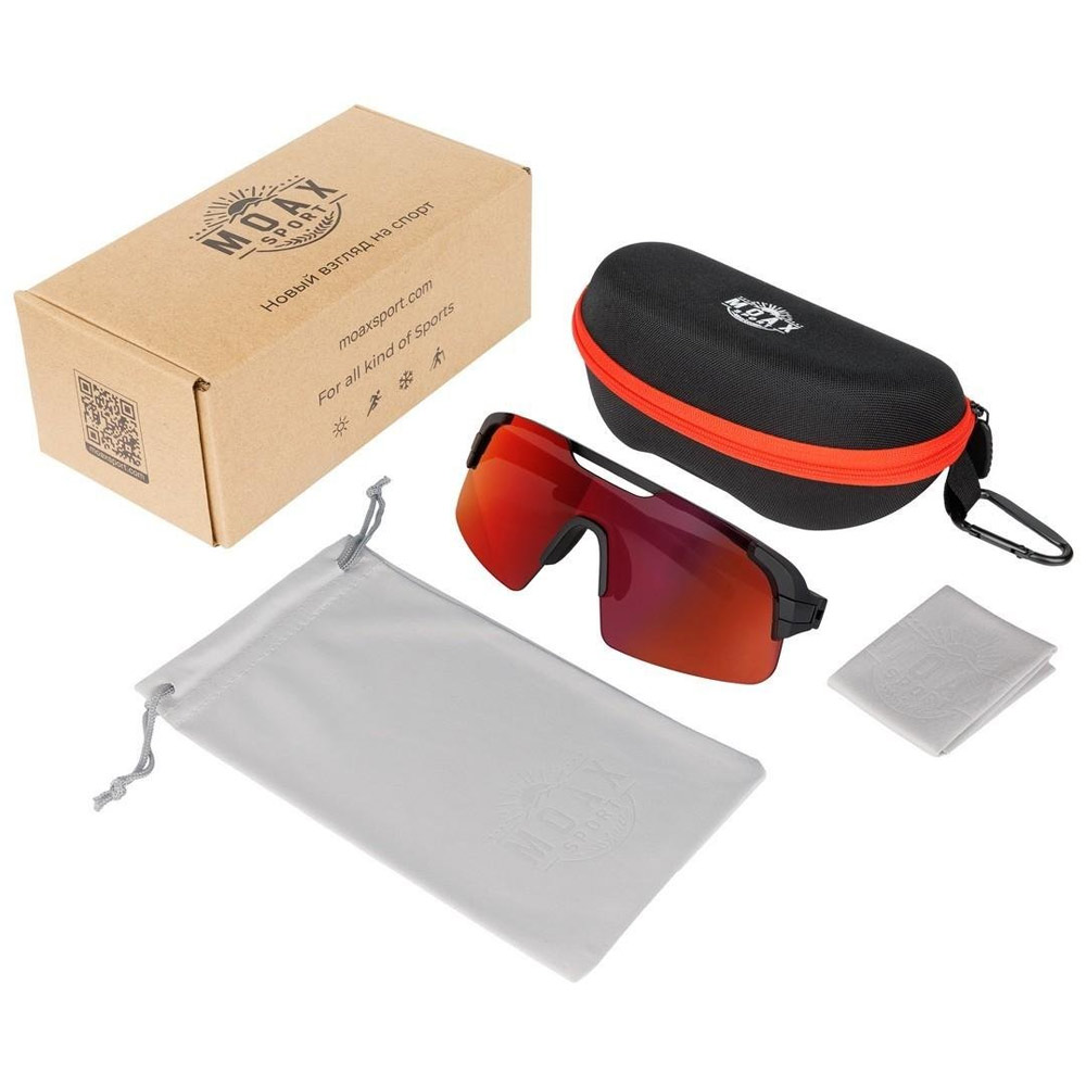 Очки солнцезащитные MOAX PROGRESS, черный/коричневый (5 красный/коричневый OS)