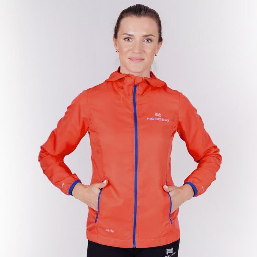 Ветровка Nordski Run (женская) (L, 900 Красный)
