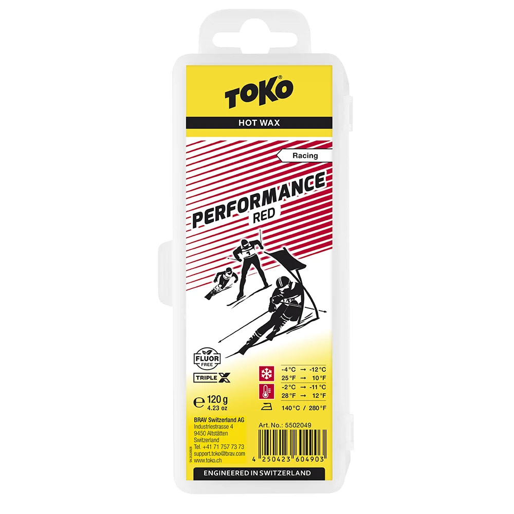 Парафин TOKO Racing Performance Red -4 -12 120 г