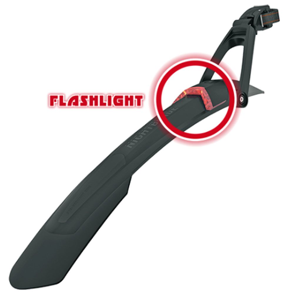 Крыло SKS "NIGHTBLADE" заднее 26"-27,5" с велофонариком,мигающий режим