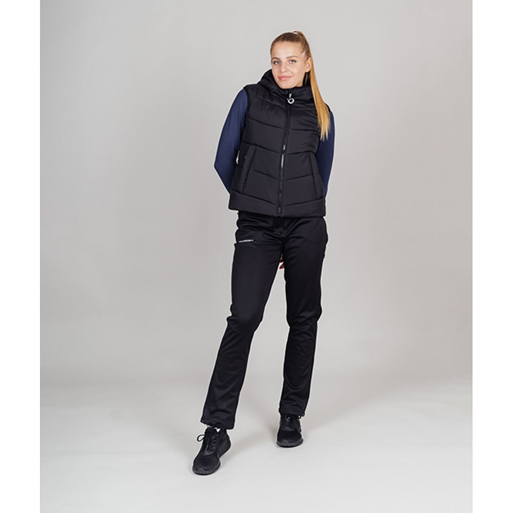 Утепленный жилет Nordski Air W женский (L, 100 Черный)