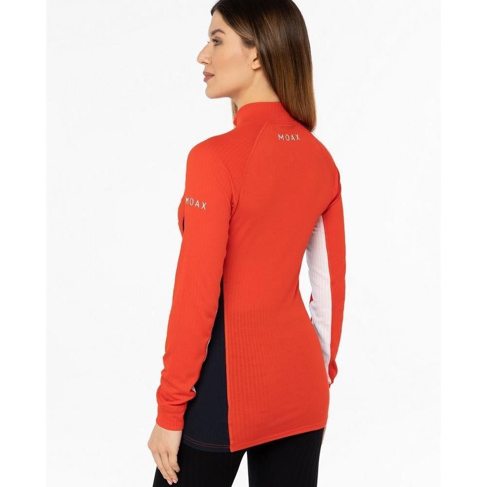 Термобелье верх Moax Race LS с воротником женское (XS, 99992  красный)