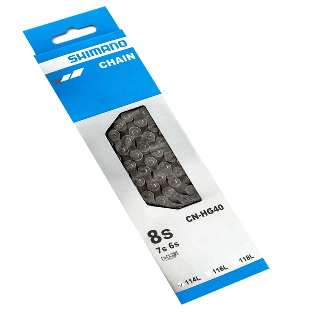 Цепь Shimano, HG40, 6/7/8ск, 114 зв., зам. UG51