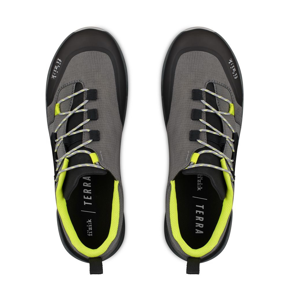 Велотуфли MTB Fizik TERRA ERGOLACE X2 FLAT (39,5, Серый/желтый)