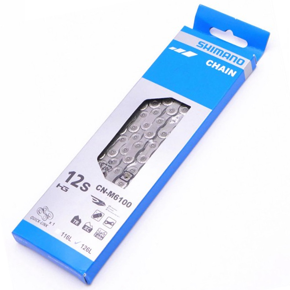 Цепь Shimano Deore, M6100, 12ск, 138 зв., с замком