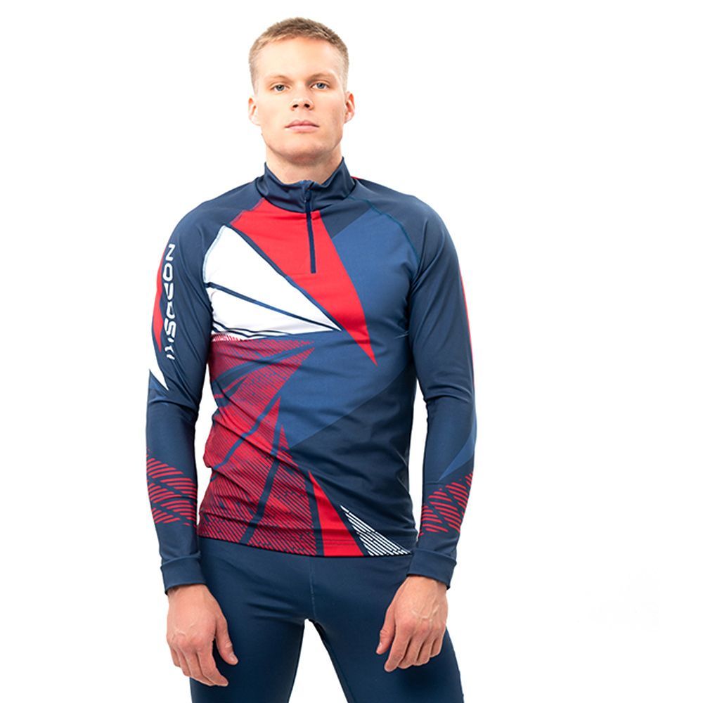 Комбинезон Nordski Heat (M/48, 987 Синий/краcный)