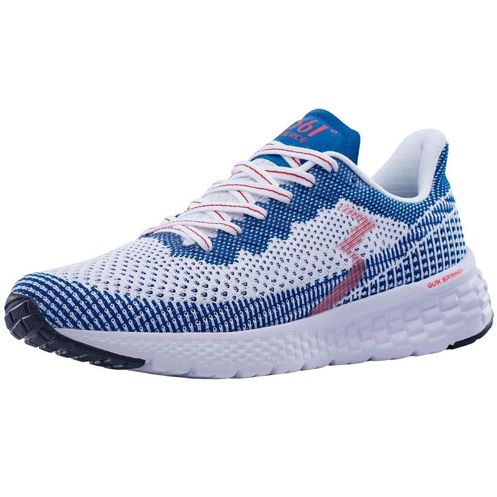 Кроссовки 361-FIERCE женск. (6, 0066 Белый/голубой)