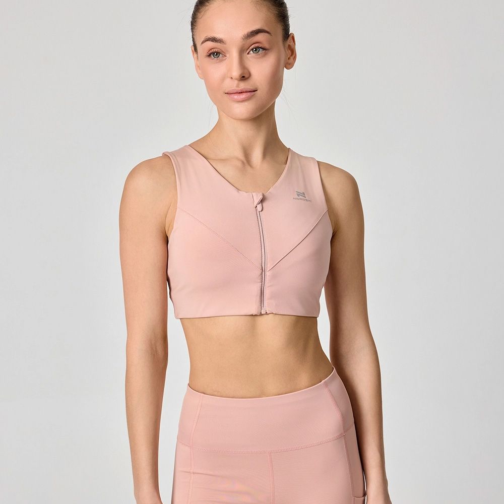 Топ Nordski Training Zip W (L/42, 318 Коралловый)