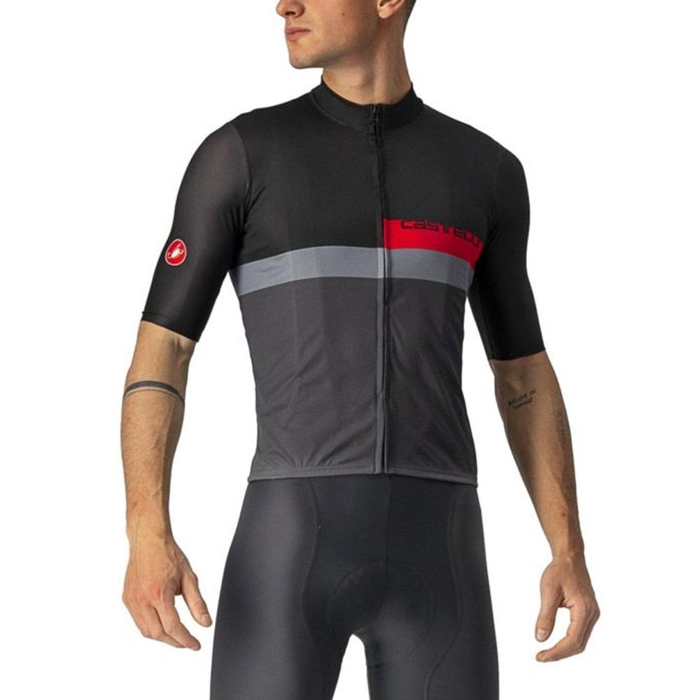 Майка кор.рукав Castelli A BLOCCO (085, M, Черный)