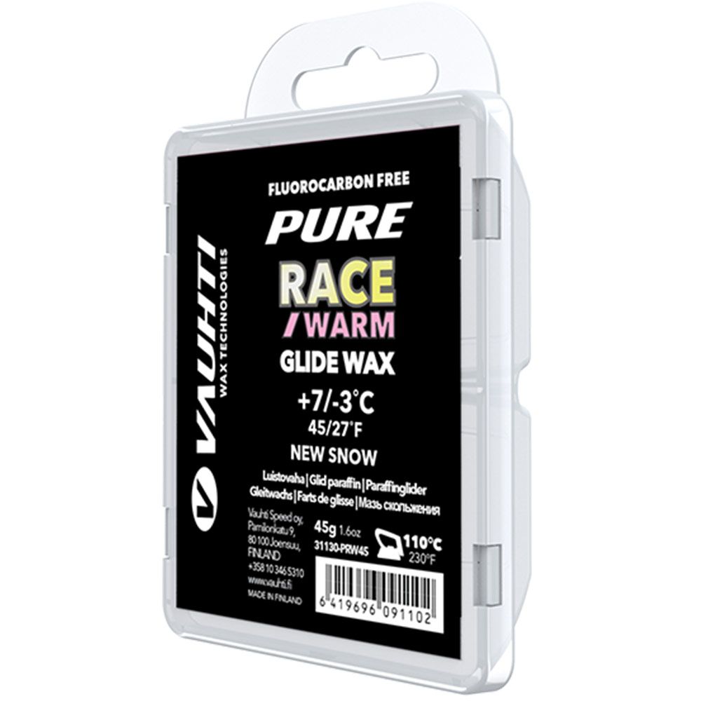 Парафин VAUHTI PURE RACE NEW SNOW WARM +7 -3 45 г