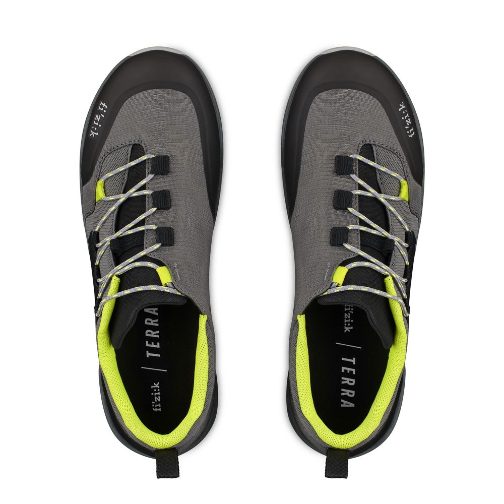 Велотуфли MTB Fizik TERRA ERGOLACE X2 FLAT (39, Серый/желтый)