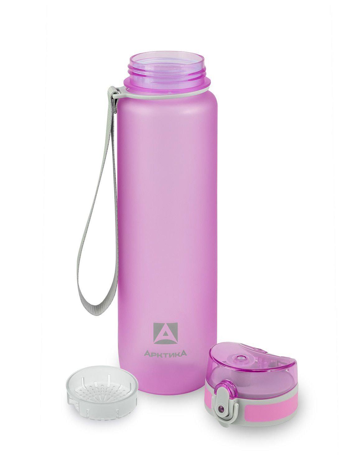 Бутылка тритановая  1000 мл, с ситечком (Лавандовый)