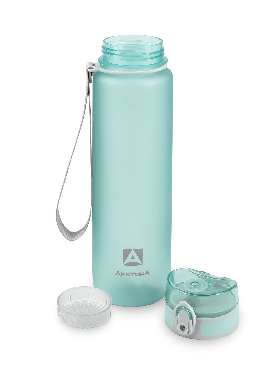 Бутылка тритановая  500 мл, с ситечком (Голубой)