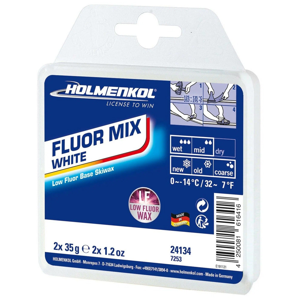 Парафин HOLMENKOL FLUROMIX White 2*35 гр