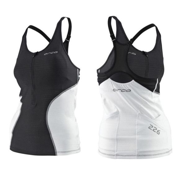 Майка для триатлона Orca 226 Support Singlet жен. (L, Черно-белый)