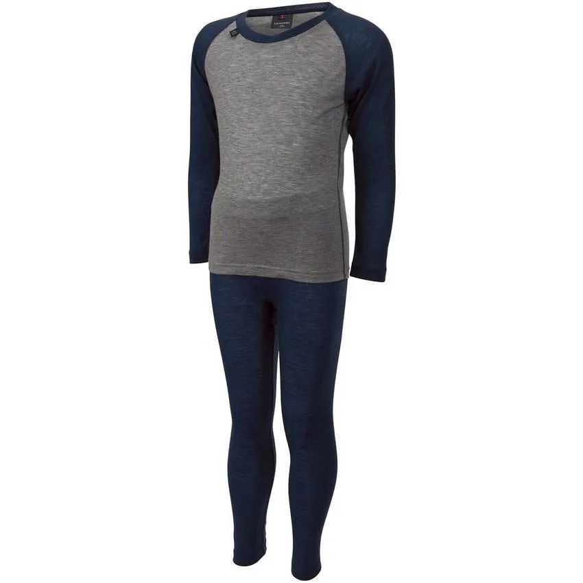 Комплект термобелья ULVANG Gausdal Jr/Kids детский (128, 75016 синий/сер.меланж)