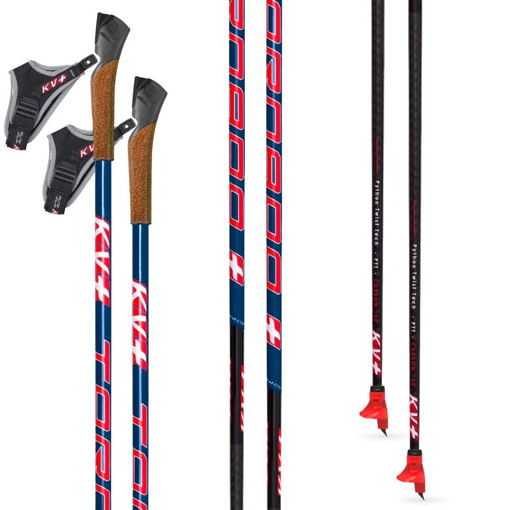 Палки лыжные KV+ TORNADO Plus Titan QCD