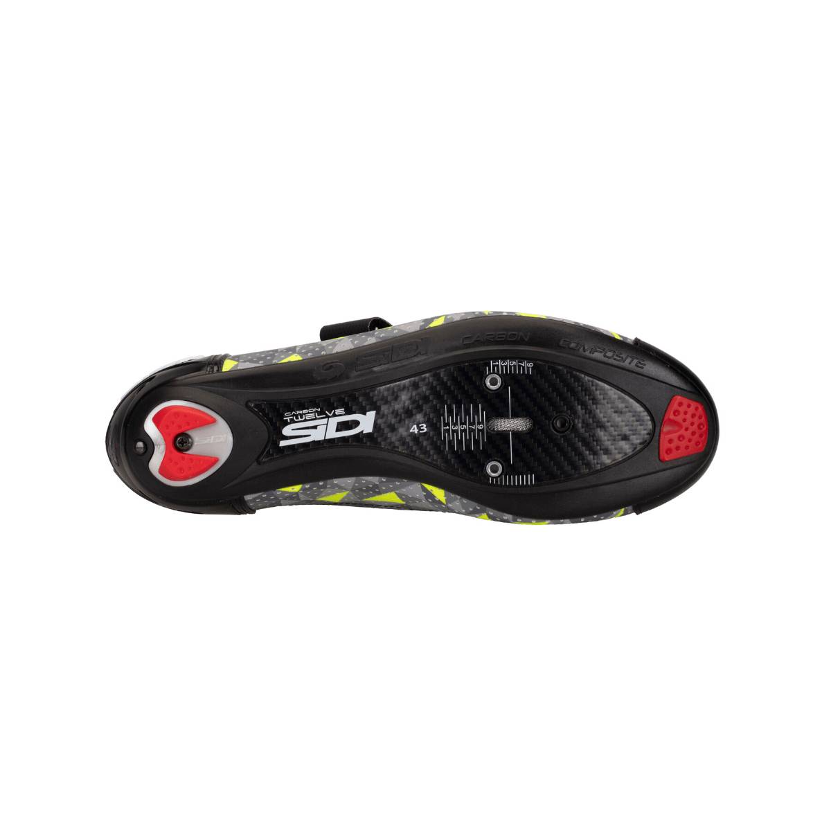 Велотуфли SIDI T-5 AIR CARBON COMP  (40,5, Серый/желтый/черный)