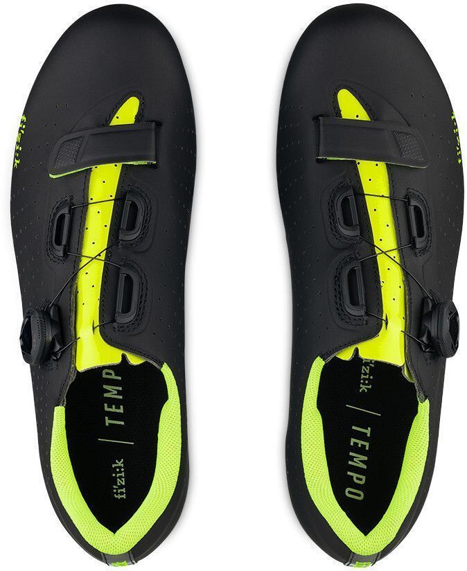 Велотуфли Fizik TEMPO OVERCURVE R5 (41, Черный/желтый fluo)