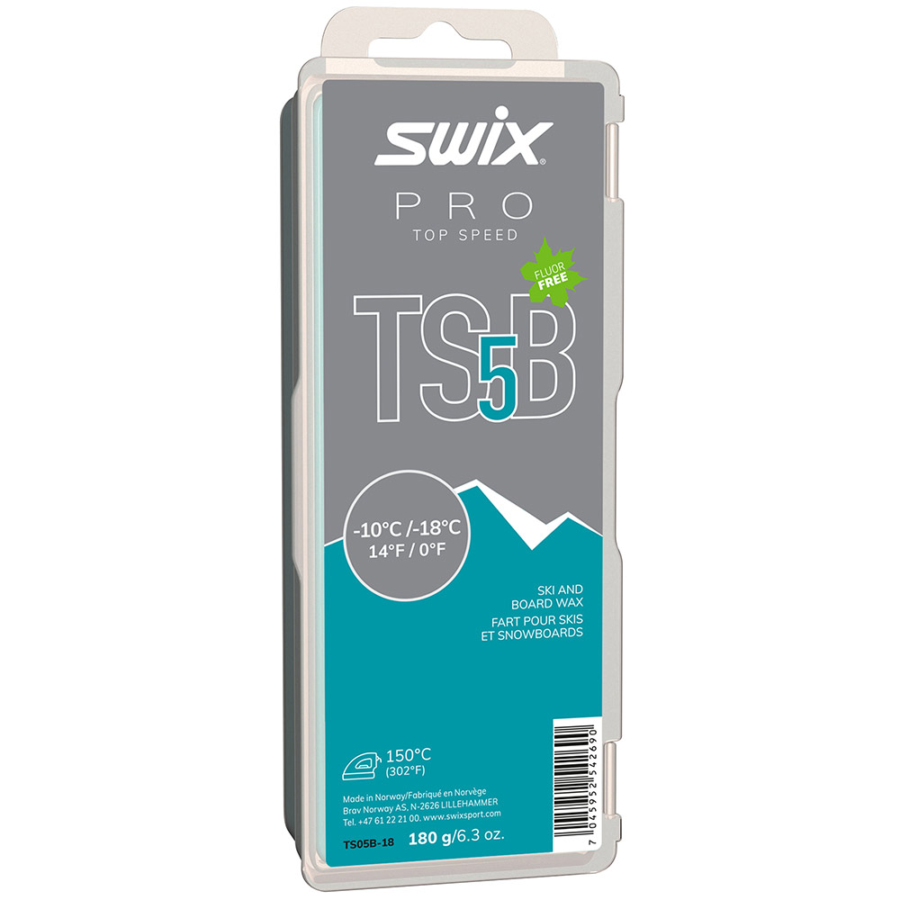 Парафин Swix TS05B Turquoise -10°С -18°С 180г