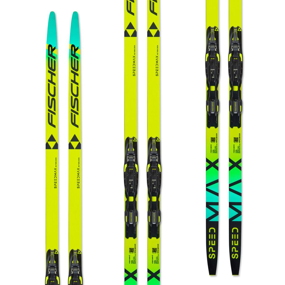 Лыжи FISCHER TWIN SKIN SPEEDMAX 90 CLASSIC JR ( крепл.в комплекте)