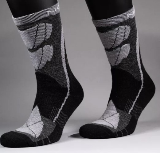 Носки NordSki Wool (35/38, Черный/серый)