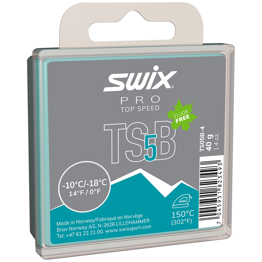 Парафин Swix TS05B Turquoise -10°С -18°С 40г