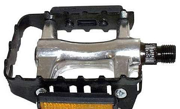 Педали МТВ M-Wave алюм., сталь c отражателями