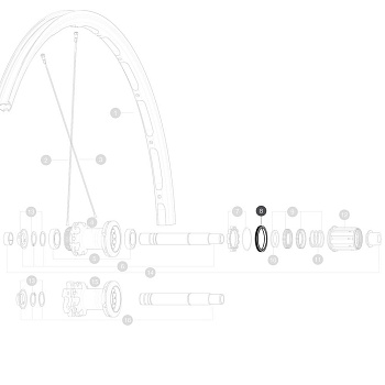 Ремкомплект барабана втулки Mavic ID360