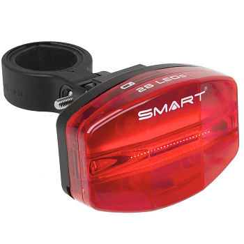 Фара Smart задняя 28 минидиод. 1 функ. с хомутом для штыря, с батар.