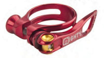 Хомут подседельный с эксцентриком Mighty 34,9 mm красн.