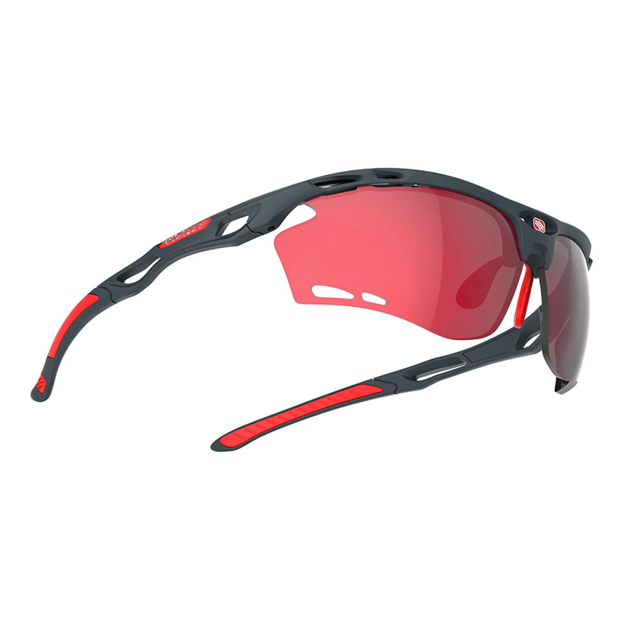 Очки Rudy Project PROPULSE Charcoal Matt - Multilaser Red