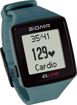 Часы спортивные SIGMA ID.LIFE PINE GREEN  пульсометр
