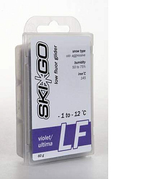 Парафин SkiGo LF Violet Ultima старый абразивный снег -1 -12 60 г