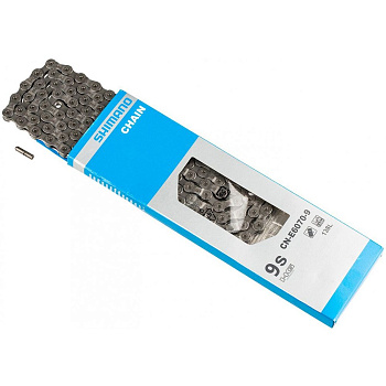 Цепь Shimano E6070, для 9ск сзади/1ск. спереди, 126 зв., для электровел-в, с ампульн. пином 1шт.