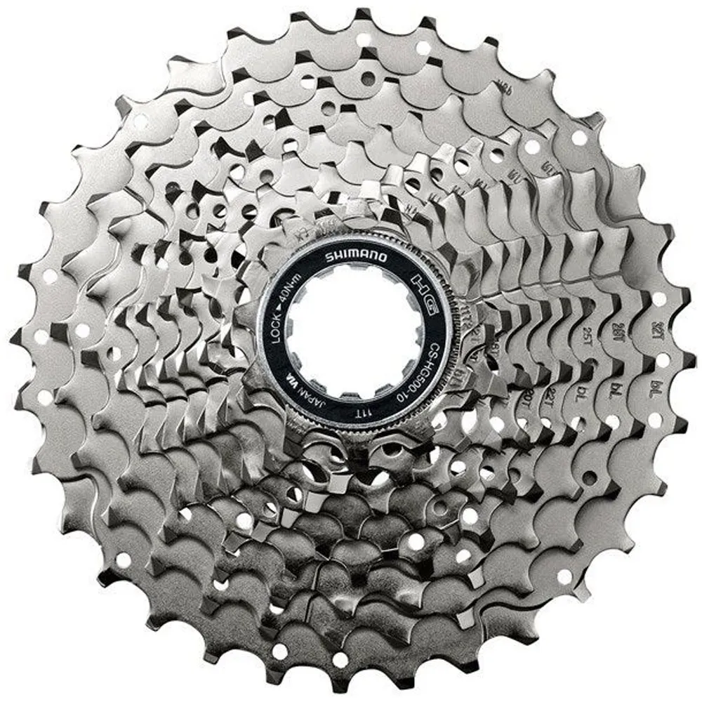 Кассета Shimano Tiagra, HG500, 10 скоростей, 11-25Т, серебристая