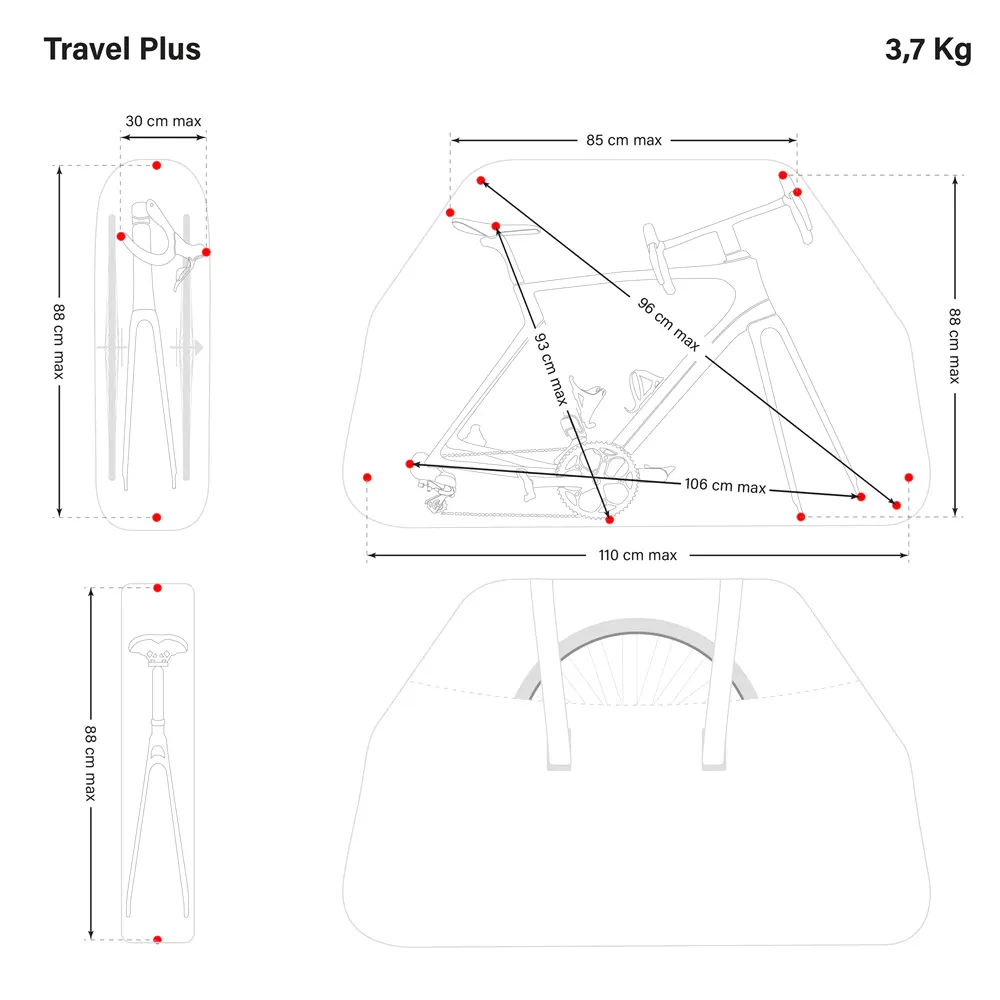 Чехол для велосипеда Scicon Travel Plus Racing