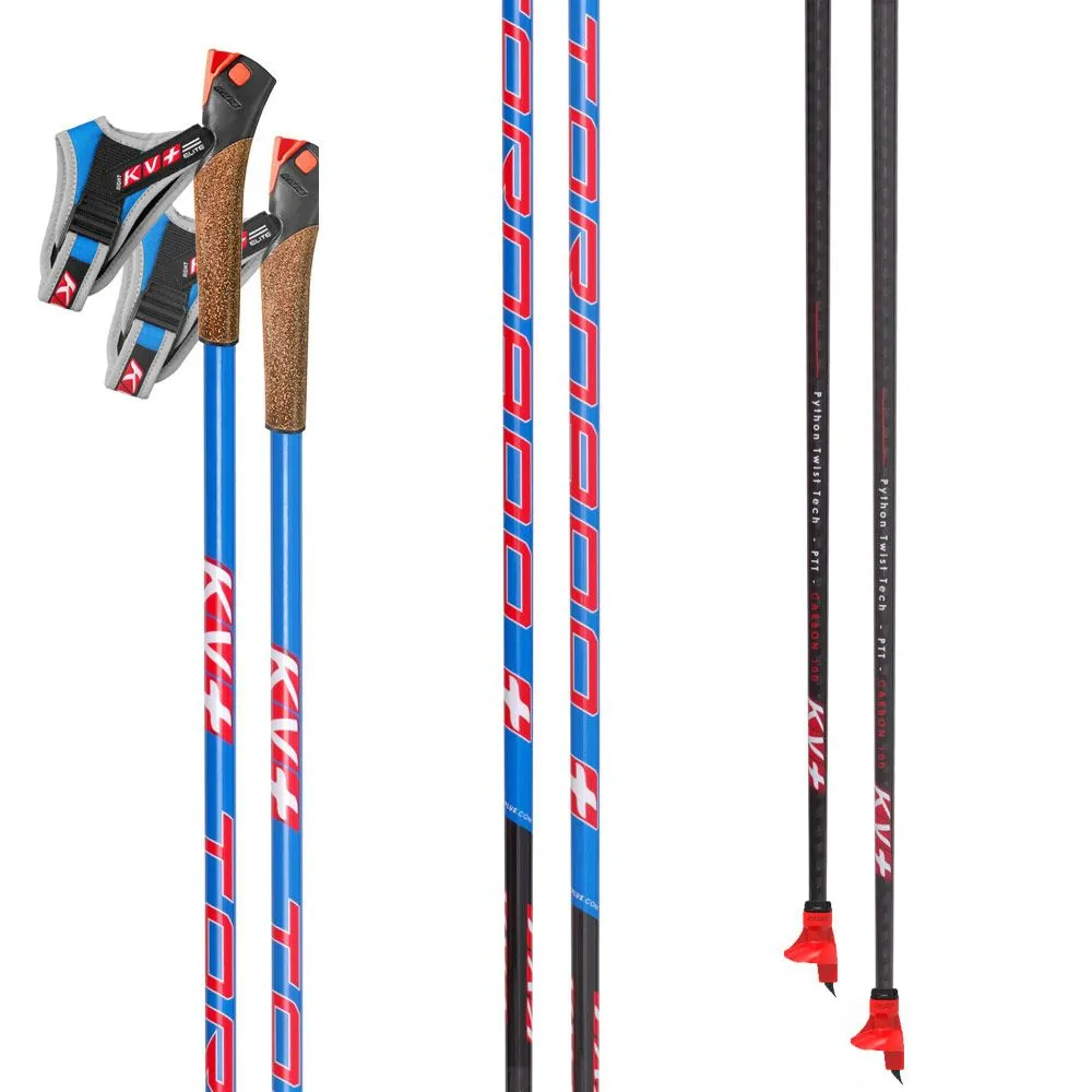 Палки лыжные KV+ TORNADO Plus QCD