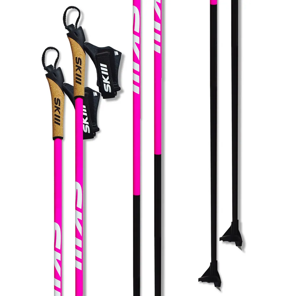 Палки лыжные SKILL HARDCORE  (150, Розовый)