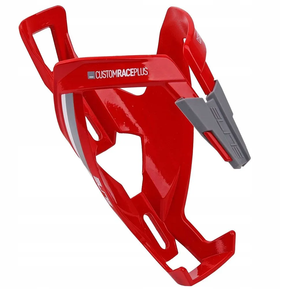 Флягодержатель Elite Custom Race Plus красный/белый