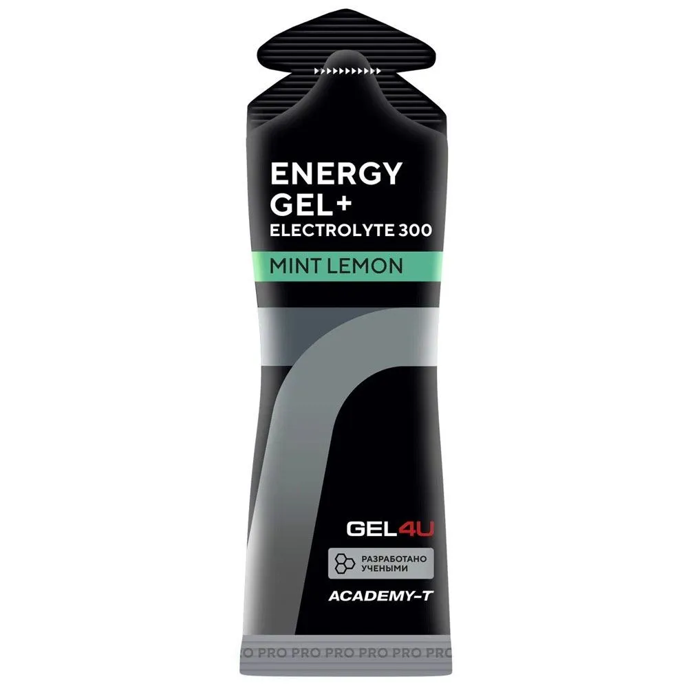 Гель энергетический углеводный с электролитами GEL4U, вкус Лимон и Мята, 60 гр.