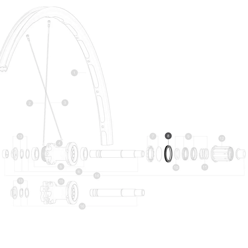 Ремкомплект барабана втулки Mavic ID360