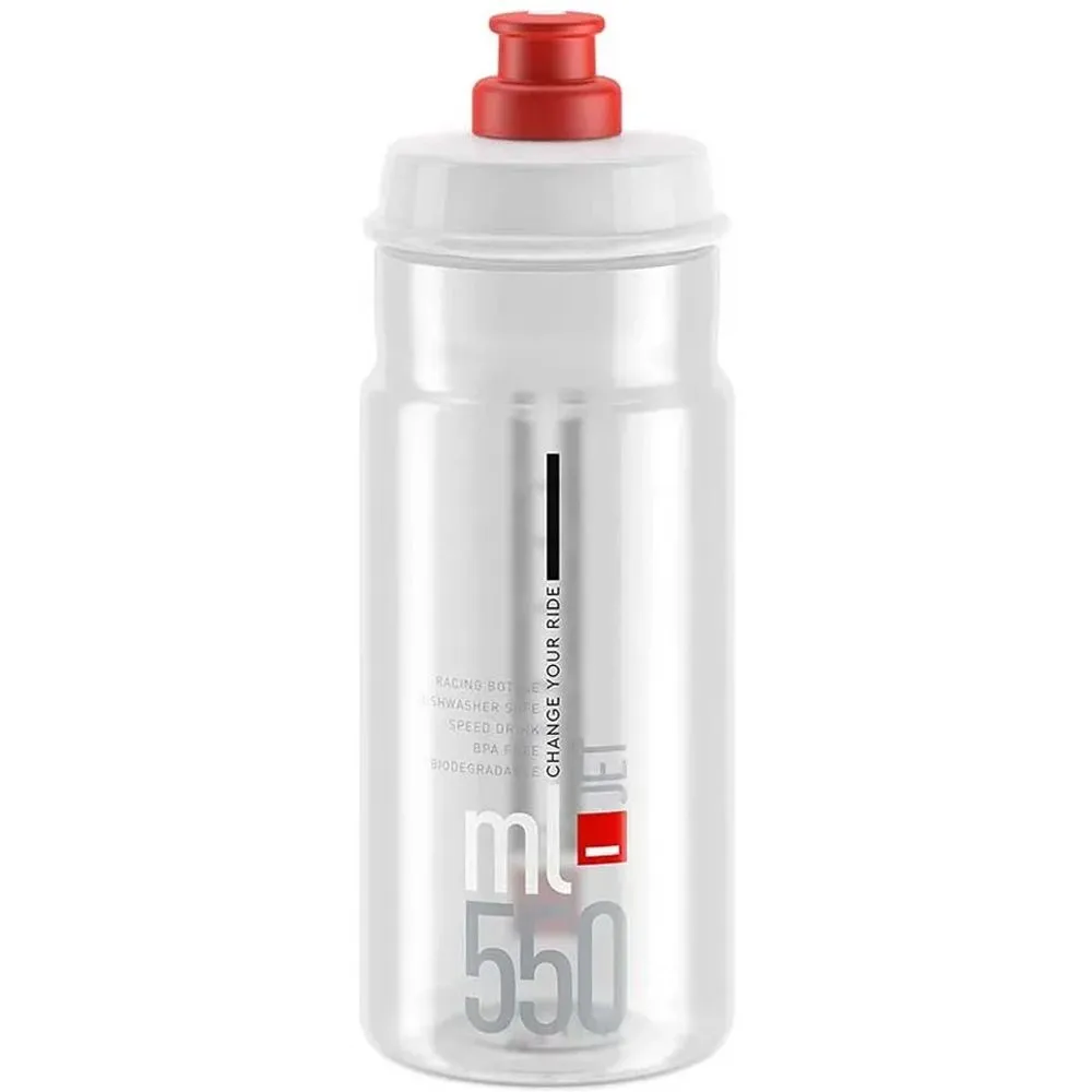 Фляга Elite JET CLEAR RED LOGO 550 мл.