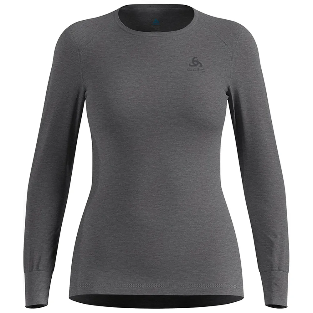 Термобелье верх ODLO ACTIVE WARM женское (M, 10183 серый меланж)