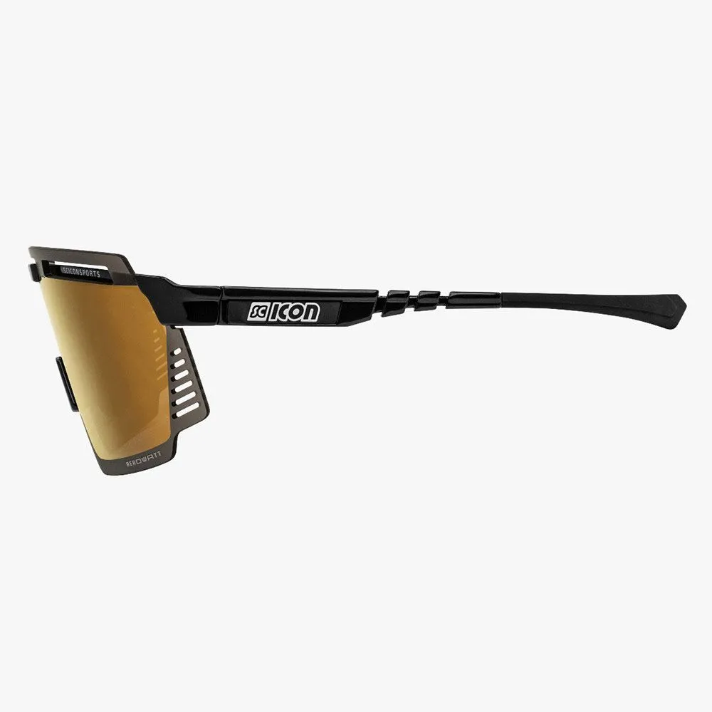 Очки SCICON Aerowatt Black Multimirror Bronze + Rain Clear