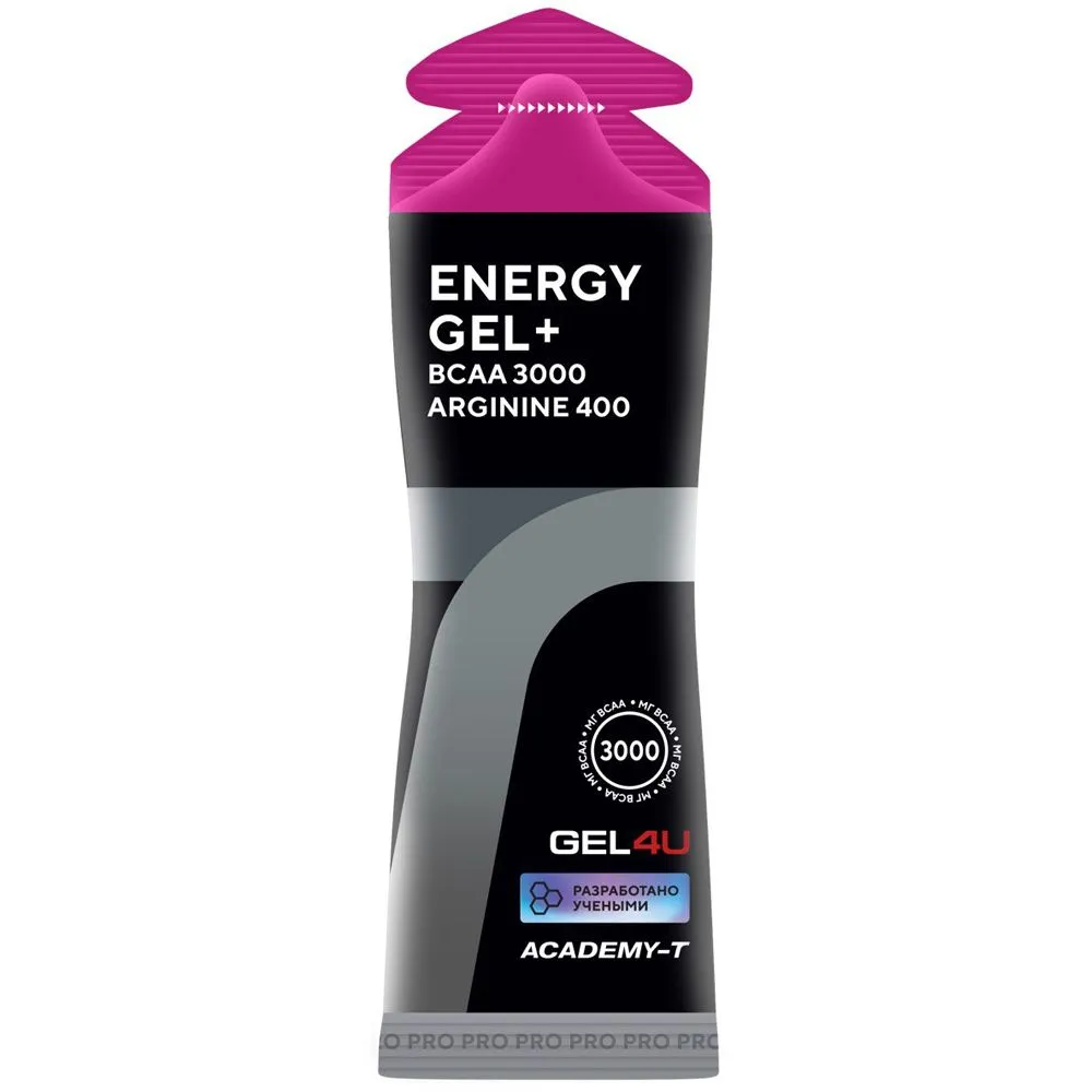 Гель энергетический углеводный GEL4U с BCAA, вкус Лесные ягоды, 60 гр.