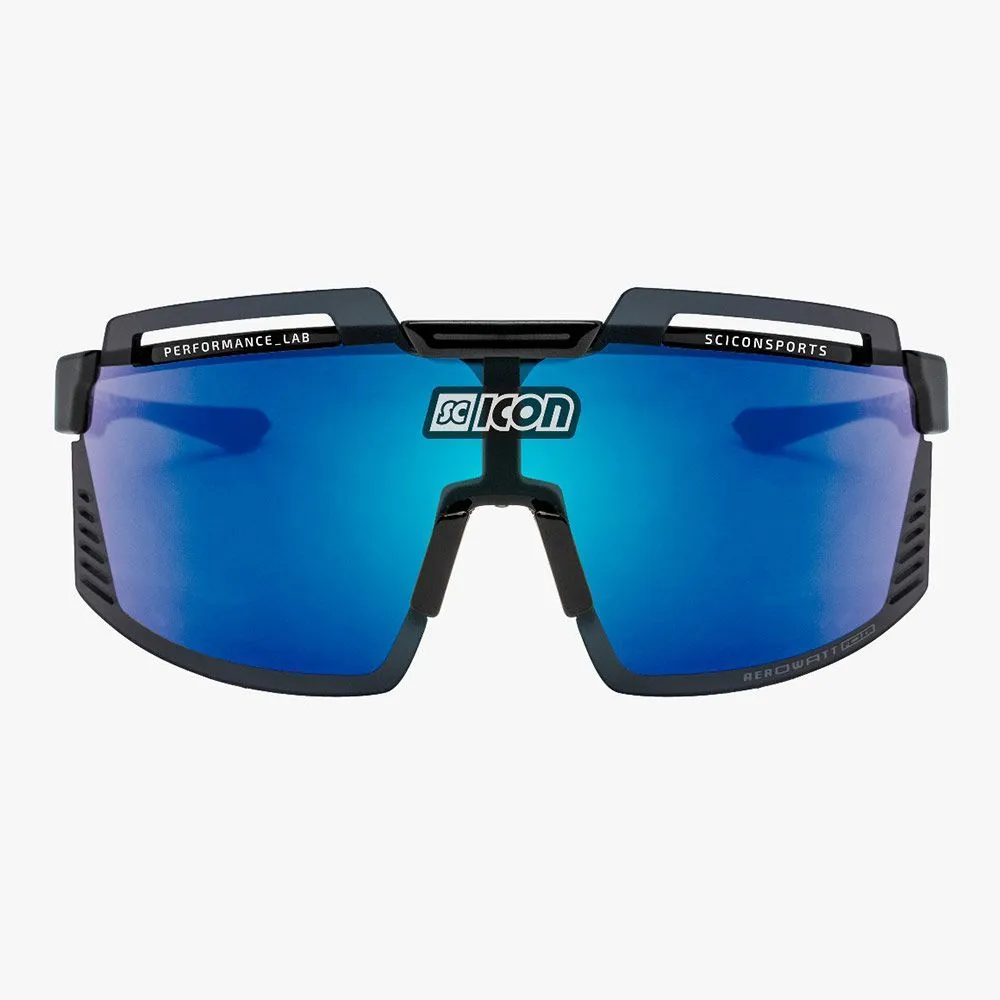 Очки SCICON Aerowatt Foza Black Multimirror Blue + Rain Clear